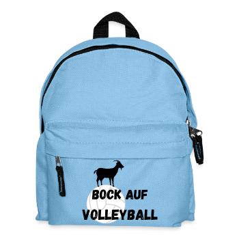 Bock auf Volleyball - Kinder Rucksack - Hellblau - Vorne