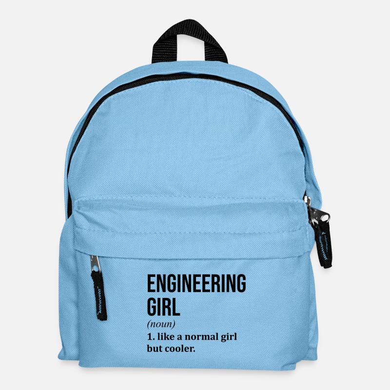 Engineering Girl Funny Saying - Kids' Backpack - light blue