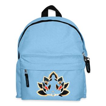 Yoga Meditation Style Design Lotus Flower - Kids' Backpack - light blue - Front