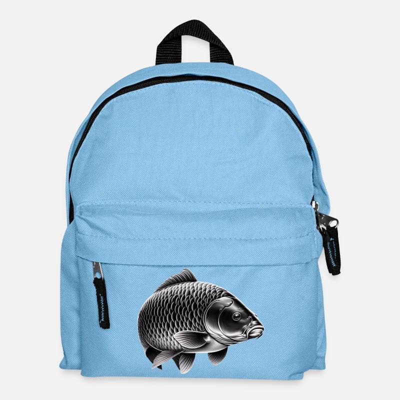Spiegelkarpfen - Kinder Rucksack - Hellblau