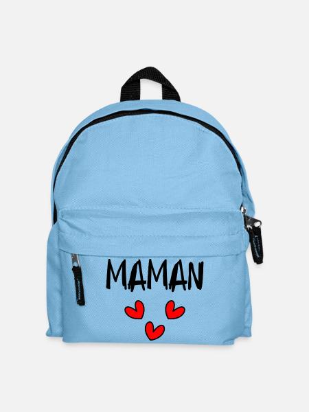 MAMAN - Sac à dos Enfant - bleu clair