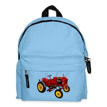 Traktor Pony - Kinder Rucksack - Hellblau - Vorne