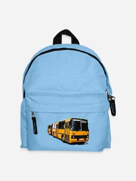Gelber Ikarus Bus Z80 - Kinder Rucksack - Hellblau