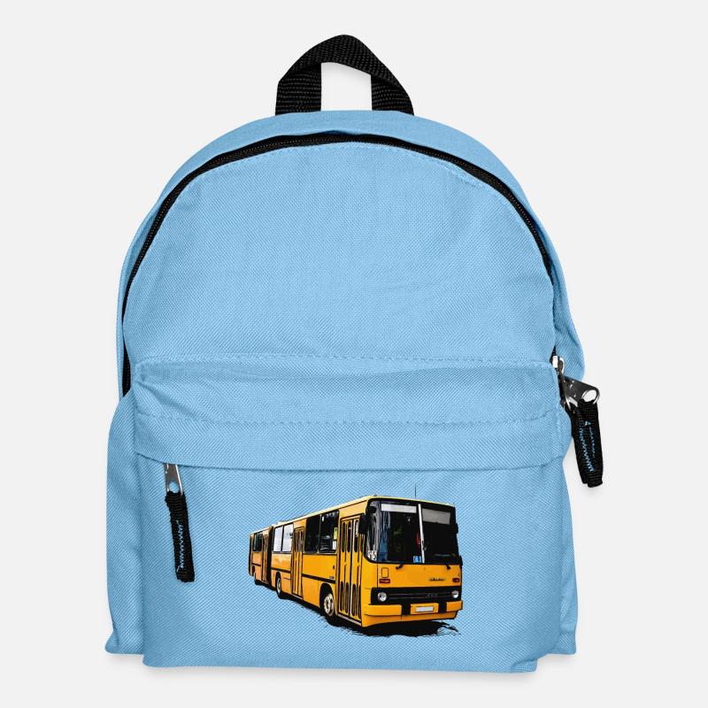 Gelber Ikarus Bus Z80 - Kinder Rucksack - Hellblau