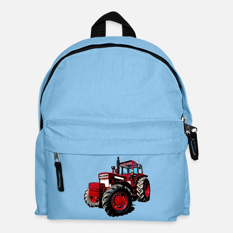 V BM 814 Turbo Traktor - Kinder Rucksack - Hellblau