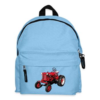 Alter Farmall Cub Traktor - Kinder Rucksack - Hellblau - Vorne