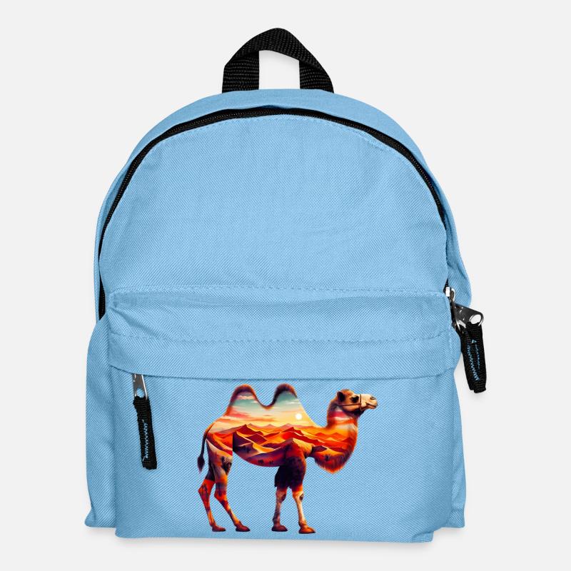Kamel - Kinder Rucksack - Hellblau