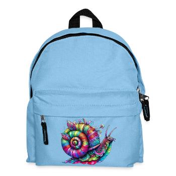 Schnecke - Kinder Rucksack - Hellblau - Vorne