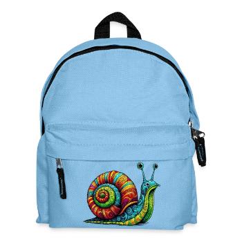 Snail - Kids' Backpack - light blue - Front