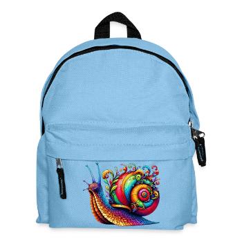 Snail - Kids' Backpack - light blue - Front