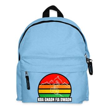 koa Gnadn fia dWadn, VTT, VTT, Montagne - Sac à dos Enfant - bleu clair - Devant
