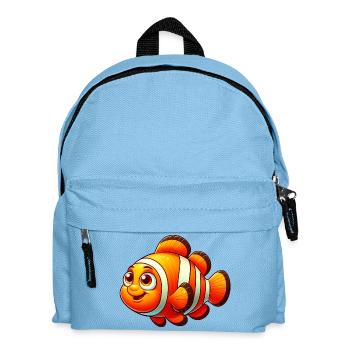 Clownfisch - Kinder Rucksack - Hellblau - Vorne