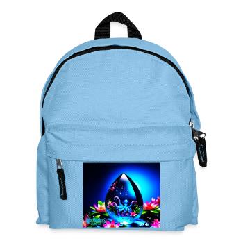 gouttes d’eau - Sac à dos Enfant - bleu clair - Devant