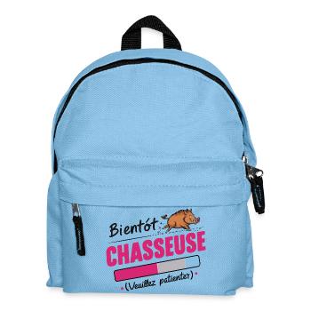 bientôt chasseuse - Sac à dos Enfant - bleu clair - Devant