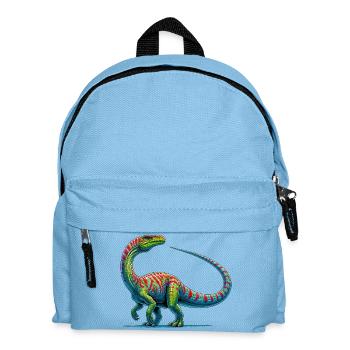 Dinosaurier - Kinder Rucksack - Hellblau - Vorne
