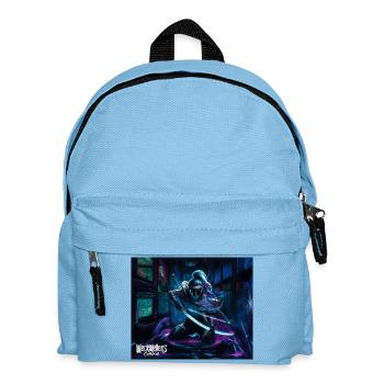 graffiti anime samurai - Kinder Rucksack - Hellblau - Vorne