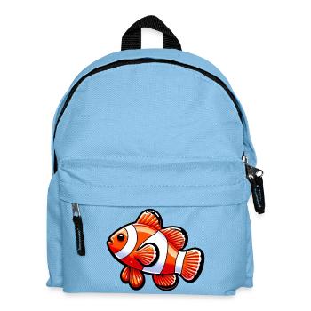 Clownfisch - Kinder Rucksack - Hellblau - Vorne