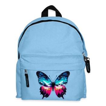 Schmetterling - Kinder Rucksack - Hellblau - Vorne