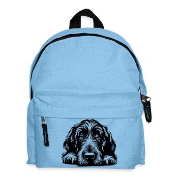 Spinone Italiano Kopf mit Pfoten - Kinder Rucksack - Hellblau - Vorne