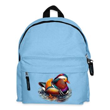 Mandarin duck - Kids' Backpack - light blue - Front
