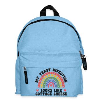 Meine Hefeinfektion, lustig, fies, erwachsener Humor - Kinder Rucksack - Hellblau - Vorne
