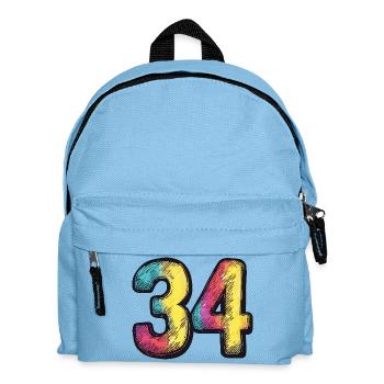 34 Symbole numérique - Sac à dos Enfant - bleu clair - Devant