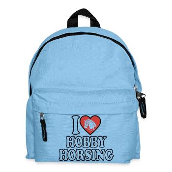 J’aime Hobby Horsing - Coeur - Hobby - Sac à dos Enfant - bleu clair - Devant