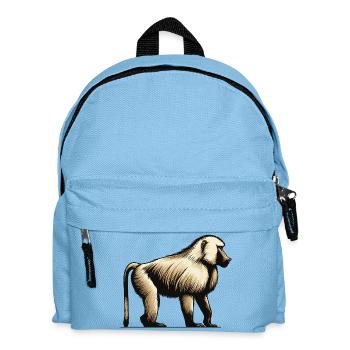 Baboon - Kids' Backpack - light blue - Front