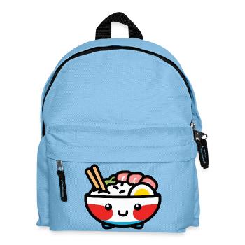 Sushi Bowl - Cute Asian Food Design - Kids' Backpack - light blue - Front
