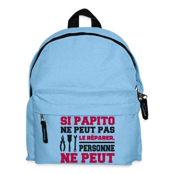 Si Papito ne peut pas le Réparer - Papito - Sac à dos Enfant - bleu clair - Devant