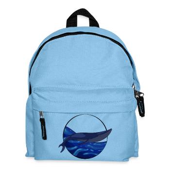 Queue baleine bleue sur océan - Sac à dos Enfant - bleu clair - Devant