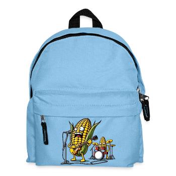 Des rockers de maïs sur scène - Sac à dos Enfant - bleu clair - Devant