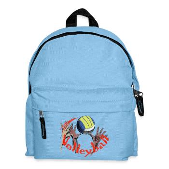 Volleyball - Kinder Rucksack - Hellblau - Vorne