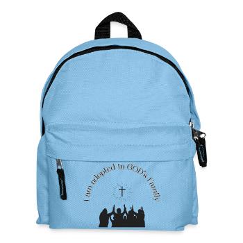 Meeting place in faith Family design - Kids' Backpack - light blue - Front