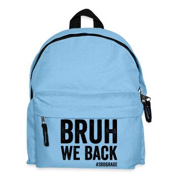 Bruder, wir sind zurück, 3. Klasse, erster Schulta - Kinder Rucksack - Hellblau - Vorne