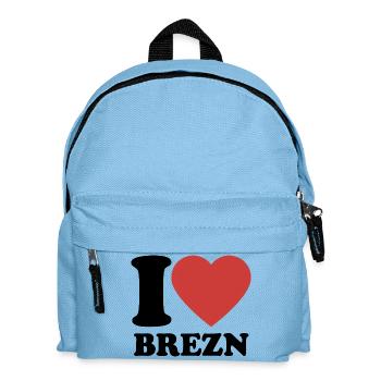 I Love Pretzels - Heart - Pretzel - Kids' Backpack - light blue - Front