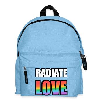 Radiate Love Rainbow - Kids' Backpack - light blue - Front