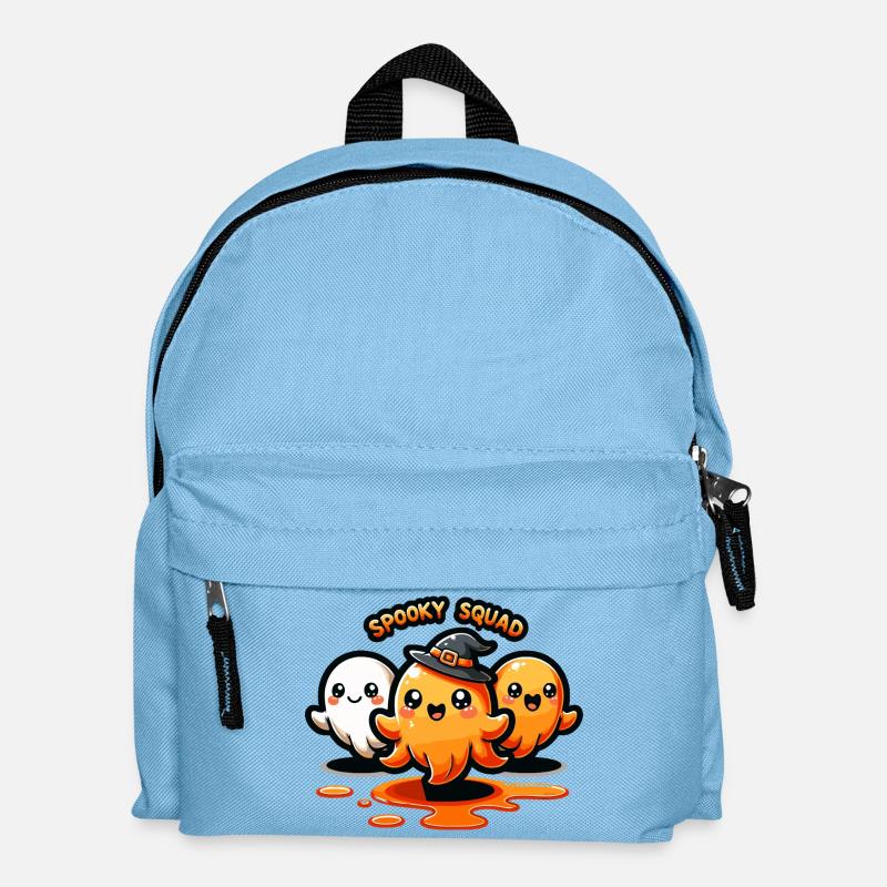 Spooky Squad Halloween Squid Trio - Kids' Backpack - light blue