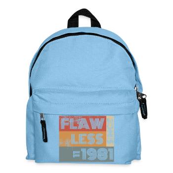 44. Anniversaire Sans défaut depuis 11/1981 - Sac à dos Enfant - bleu clair - Devant