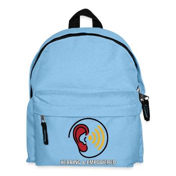 Ear and hearing aid - Kids' Backpack - light blue - Front