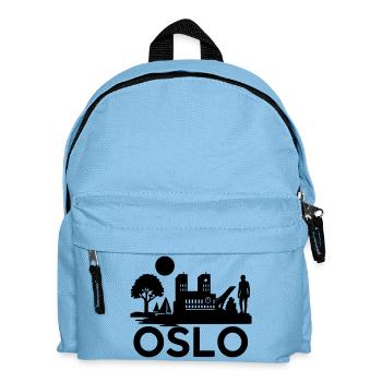 Oslo Silhouette Landmarks - Kids' Backpack - light blue - Front