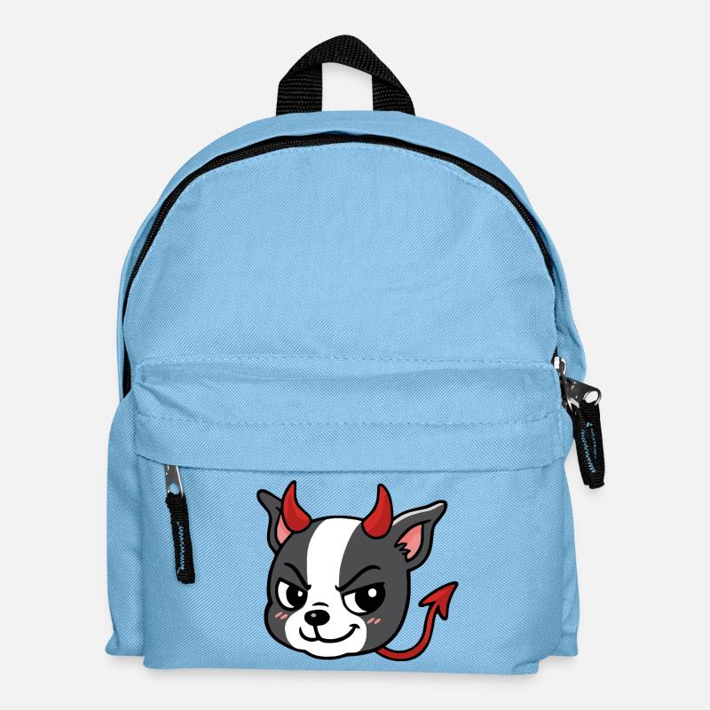 Boston – Teufel - Kinder Rucksack - Hellblau