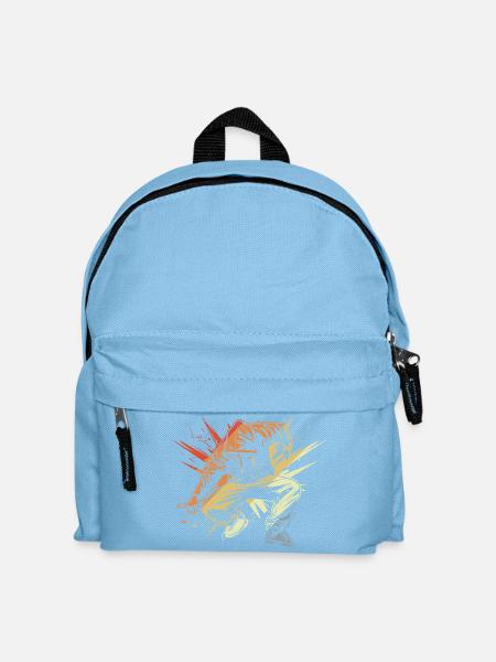 Breakdancer dessinant vintage - Sac à dos Enfant - bleu clair