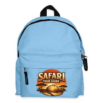 Guide touristique drôle de costume de safari - Sac à dos Enfant - bleu clair - Devant