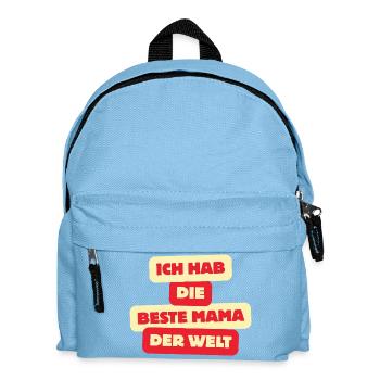 Best Mom in the World – Baby & Kids Shirt - Kids' Backpack - light blue - Front