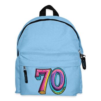 70 chiffres colorés - Sac à dos Enfant - bleu clair - Devant