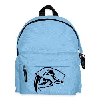 Sabre-toothed Tiger Skull - Kids' Backpack - light blue - Front