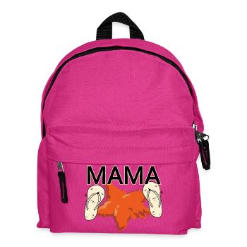 Maman sur la plage - Sac à dos Enfant - fuchsia - Devant