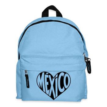 Mexiko Herzdesign - Kinder Rucksack - Hellblau - Vorne