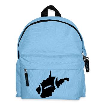 Football West Virginia - Kinder Rucksack - Hellblau - Vorne